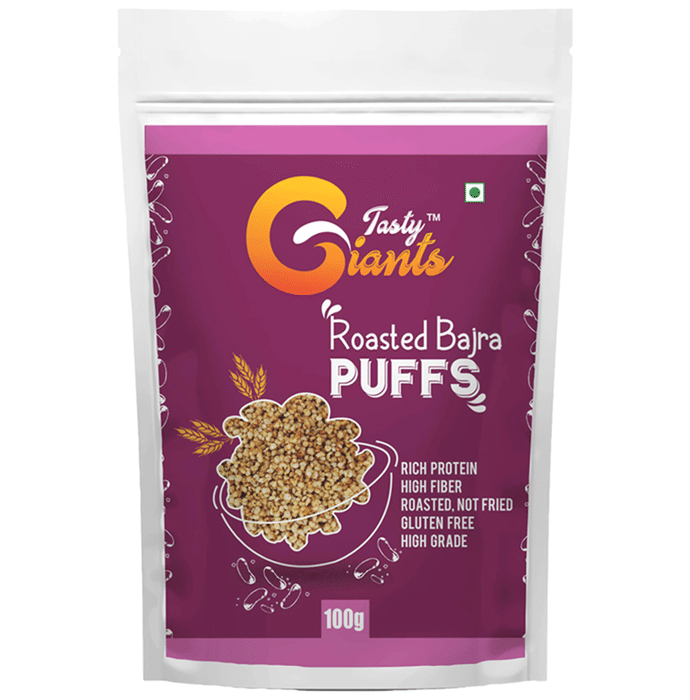 Tasty Giants Roasted Bajra Puffs (100gm Each)