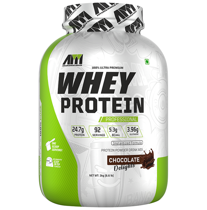 Advance MuscleMass 100% Ultra Premium Whey Protein Powder Chocolate Delight