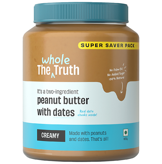 The Whole Truth Peanut Butter with Dates Creamy Super Saver Pack