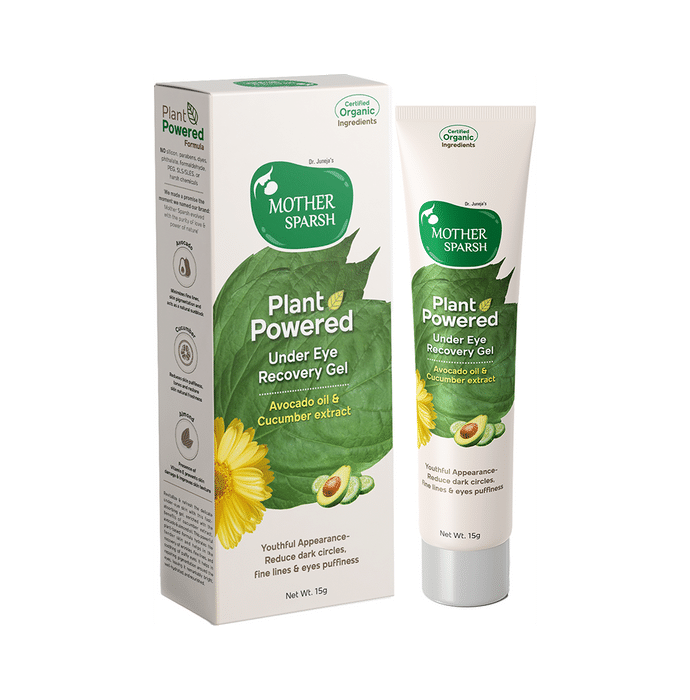 Mother Sparsh Plant Powered Under Eye Recovery Gel Avocado Oil & Cucumber Extract