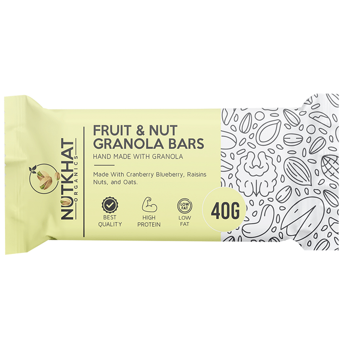 Nutkhat Organics Fruit & Nut Granola Bar