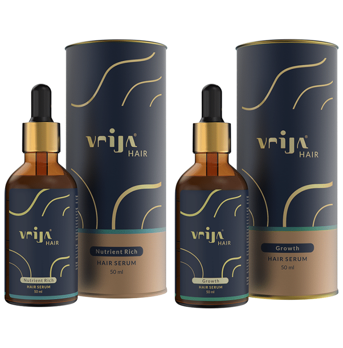 Vrija Combo Pack of Nutrient Rich & Growth Hair Serum (50ml Each)
