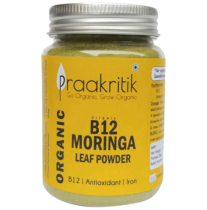 Praakritik Organic Vitamin B12 Moringa Leaf Powder