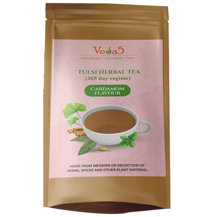 Veda5 Tulsi Herbal Tea (365 Regime) Cardamom