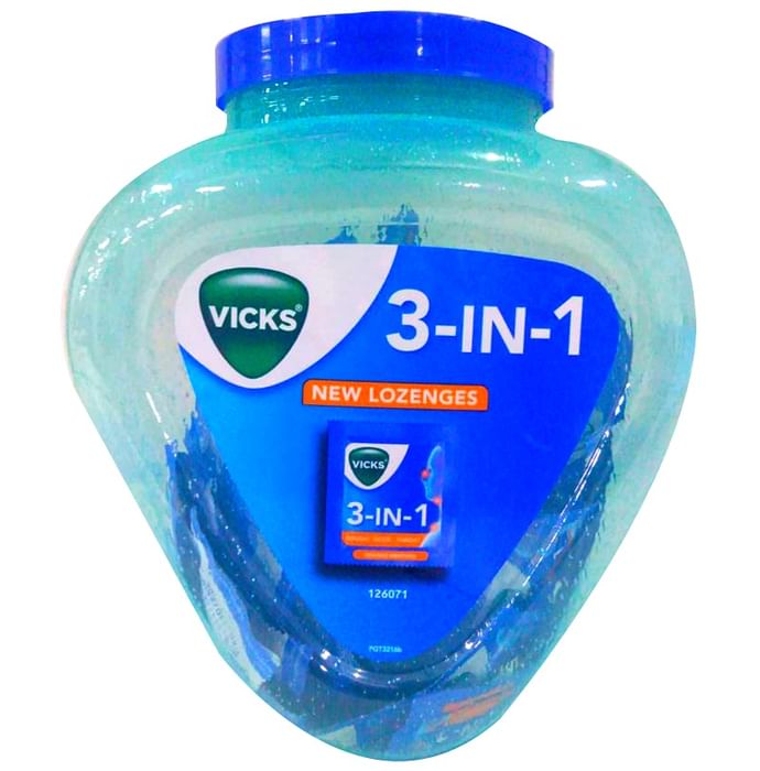 Vicks 3 IN 1 Lozenges Orange Menthol