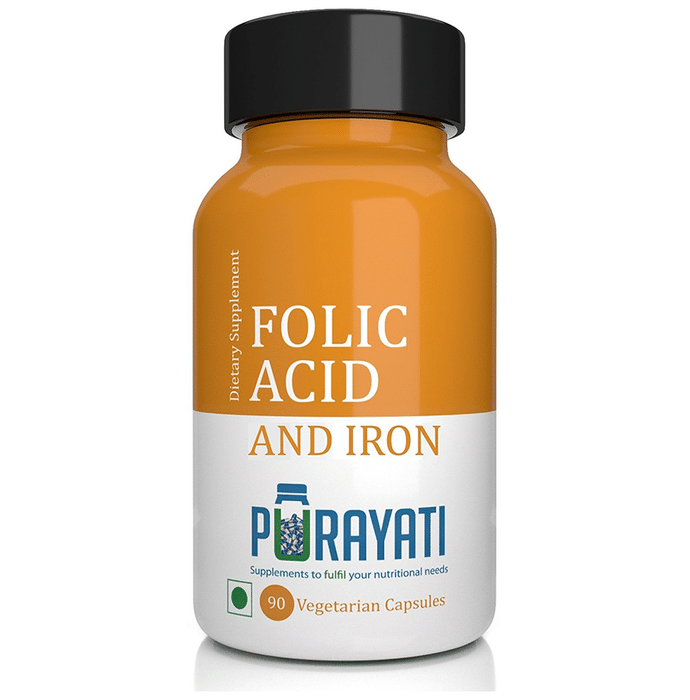 Purayati Folic Acid and Iron Vegetarian Capsule