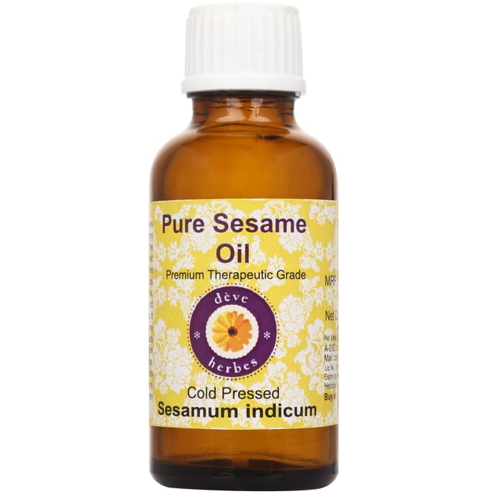 Deve Herbes Pure Sesame/Sesamum Indicum Cold Pressed Oil
