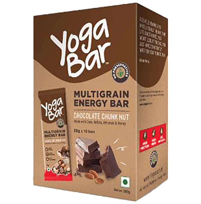 Yoga Bar Multigrain Energy Bar (38gm Each) Chocolate Chunk Nut