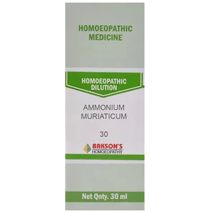 Bakson's Ammonium Muriaticum Dilution 30