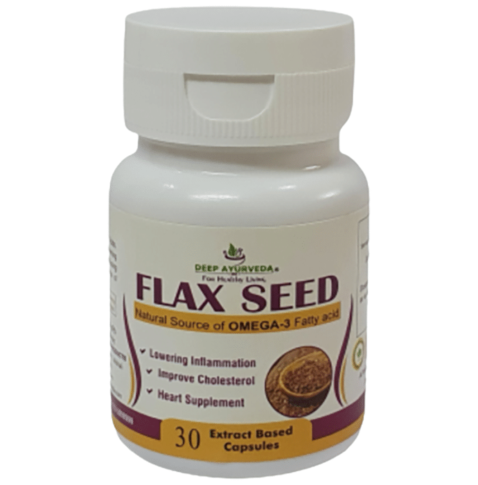Deep Ayurveda Flax Seed Extract Based Capsule