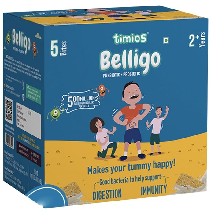 Timios Belligo Prebiotic + Probiotic Bites for 2+ Years (5 Each)