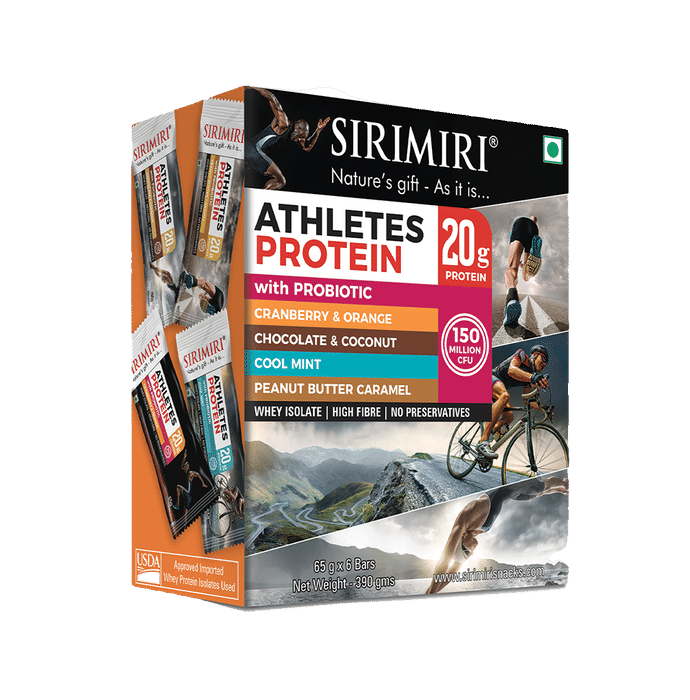 Sirimiri Athletes Protein with Probiotcs (65gm Each) Assorted Pack