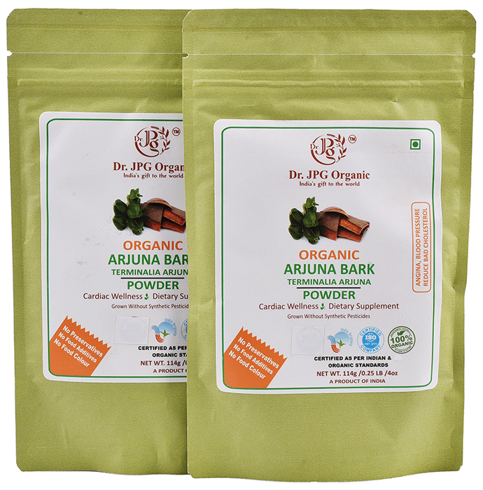 Dr. JPG Organic Arjuna Bark Powder (114gm Each)