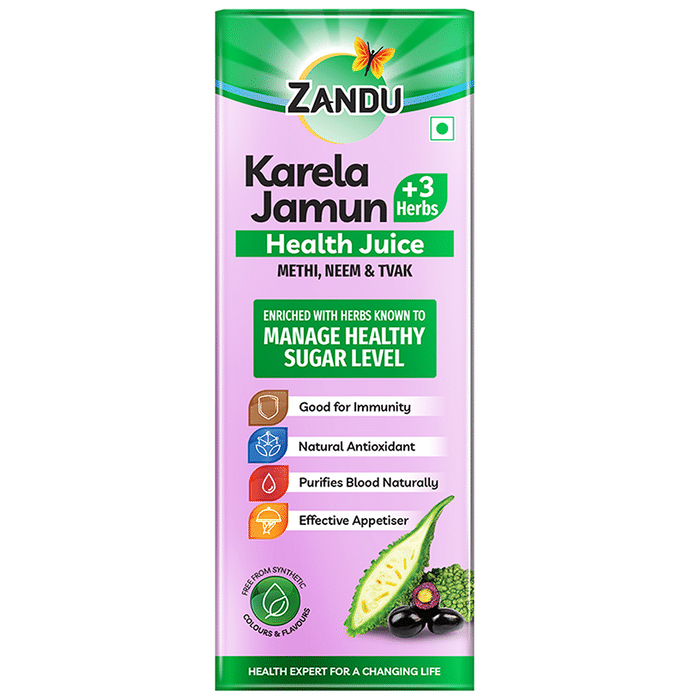 Zandu Karela Jamun +3 Herbs Health Juice