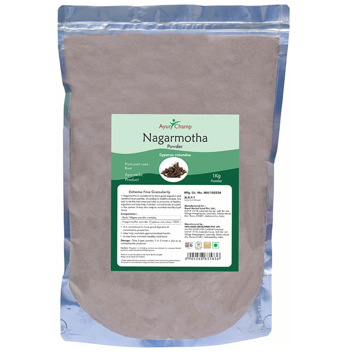 Ayur Champ Nagarmotha Cyperus Rotundus Powder