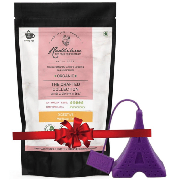 Radhikas Fine Teas Organic The Crafted Collection Tea Leaves Digestive Mukhwas Tea