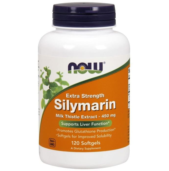 NOW Foods Extra Strength Silymarin Milk Thistle Extract 450mg Softgels