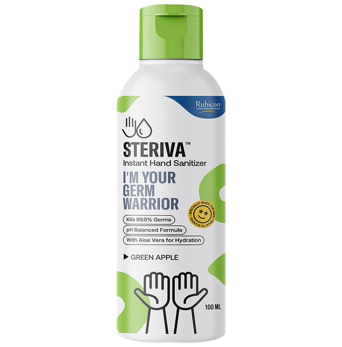Steriva Instant Hand Sanitizer 62% Ethanol Green Apple
