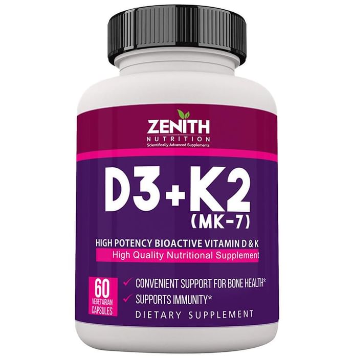 Zenith Nutrition Vitamin D3 & K2 (MK-7) Capsule