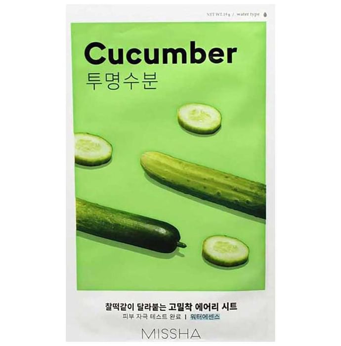 Missha Airy Fit Sheet Mask (20gm Each) Cucumber