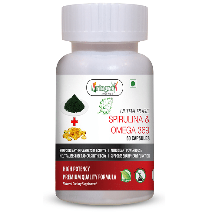 Vringra Ultra Pure Spirulina & Omega 369 Capsule