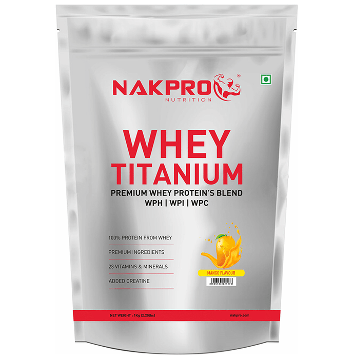Nakpro Nutrition Whey Titanium Premium Whey Protein's Blend Mango