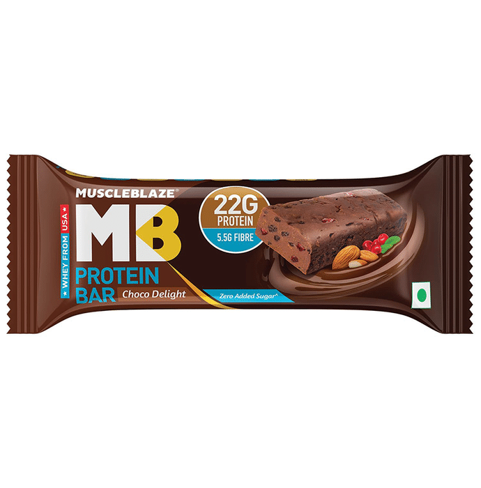 MuscleBlaze Protein Bar with 22gm Protein (72gm Each) Choco Delight