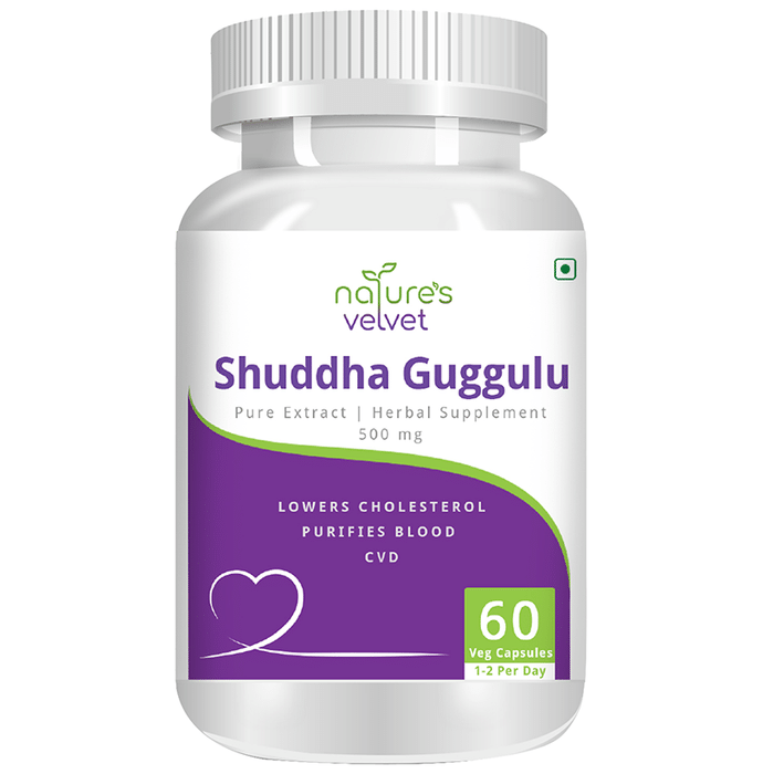 Nature's Velvet Shuddha Guggulu Pure Extract 500mg Capsule
