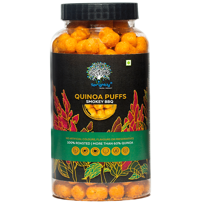 Sprightly Quinoa Puffs (160gm Each) Smokey Bbq
