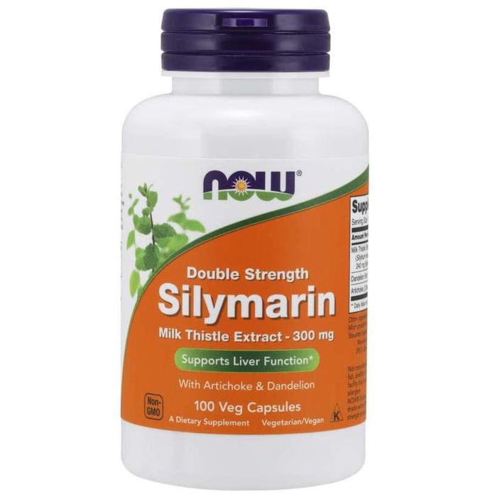 Now Double Strength Silymarin Milk Thistle Extract 300mg Veg Capsule