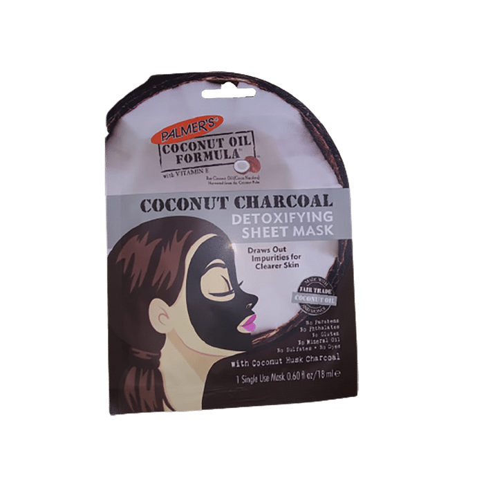 Palmer's Coconut Oil Formula with Vitamin E Sheet Mask Coconut Charcoal Detoxifying
