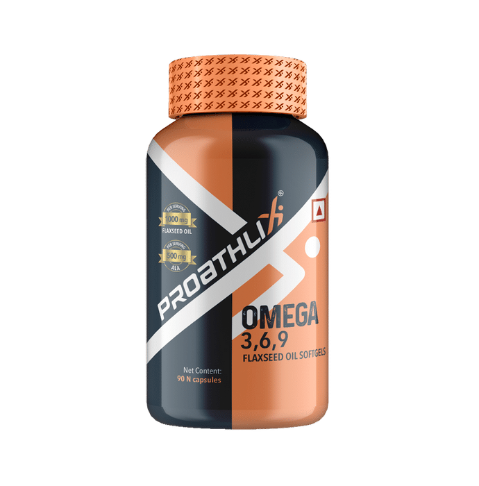 Proathlix Omega 3,6,9 Flaxseed Oil Softgels Capsule