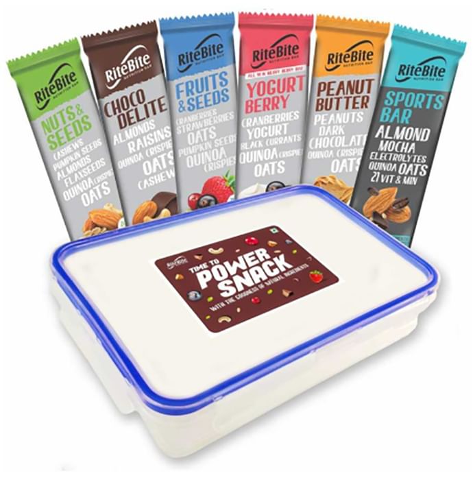 RiteBite Nutrition Bar Assorted with Tiffin Box