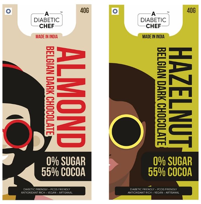 A Diabetic Chef Chocolate (40gm Each) Nutty Pack