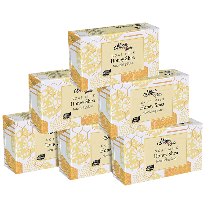 Mirah Belle Goat Milk Soap (125gm Each) Honey Shea