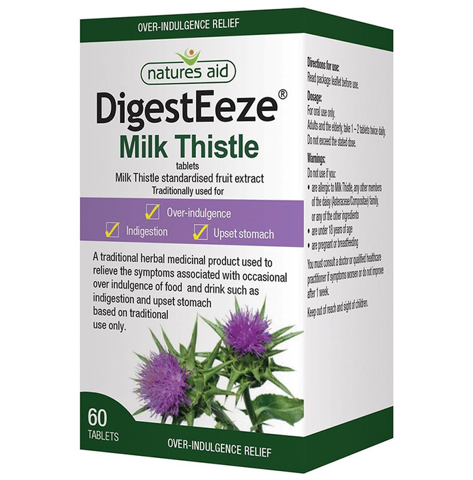 Natures Aid DigestEeze Milk Thistle Tablet