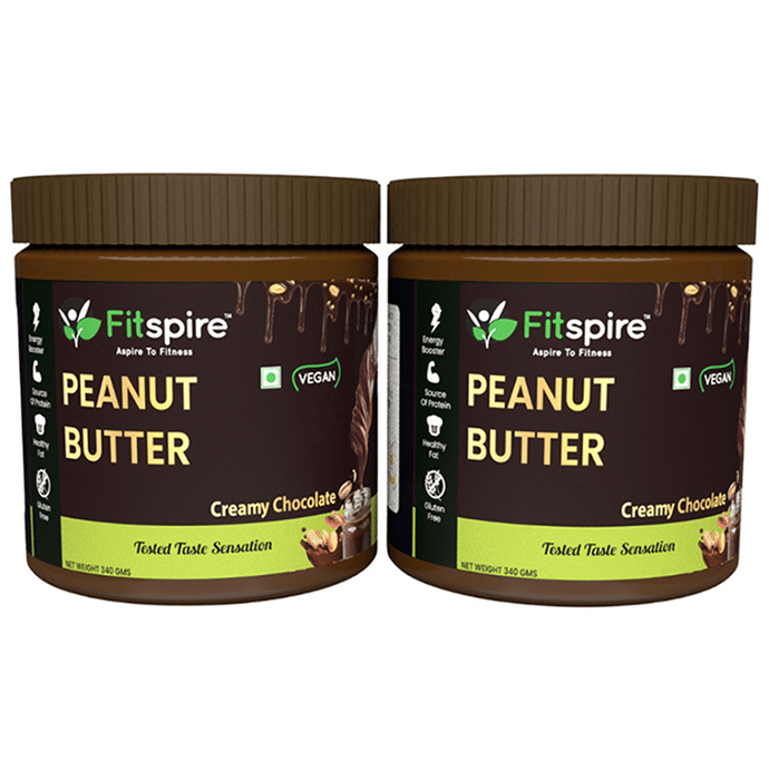 Fitspire Peanut Butter (340gm Each) Creamy Chocolate