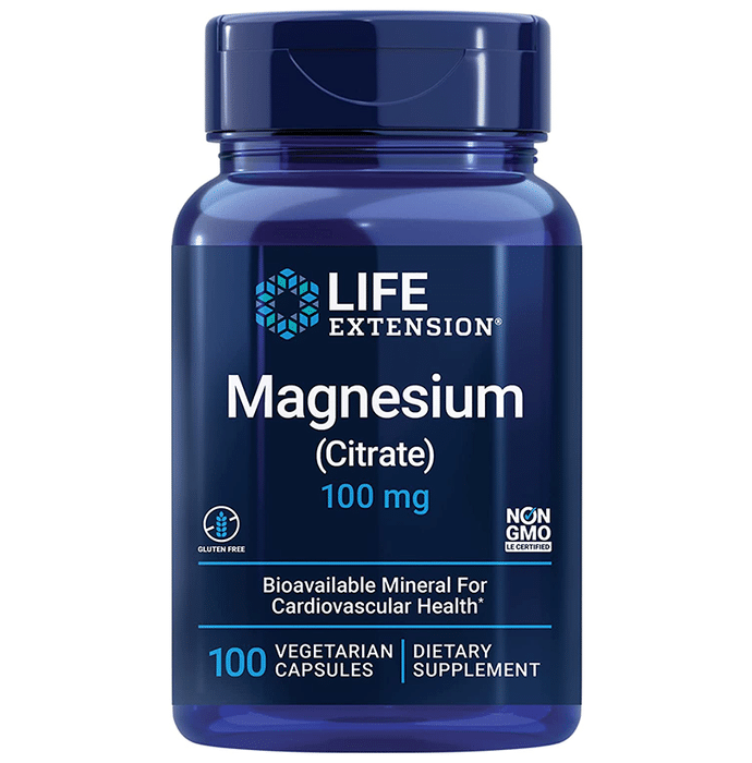 Life Extension Magnesium (Citrate) 100mg Vegetarian Capsule