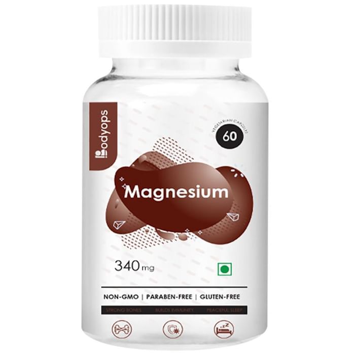 Bodyops Magnesium 340mg Vegetarian Capsule