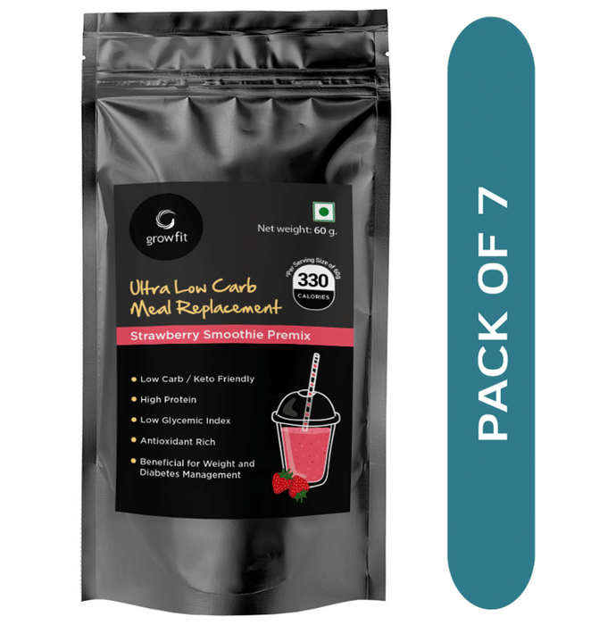 Growfit Meal Replacements Smoothies Strawberry