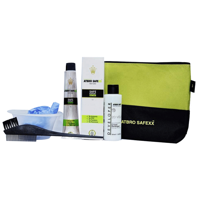 Atbro Safexx Hair Color Set Jet Black