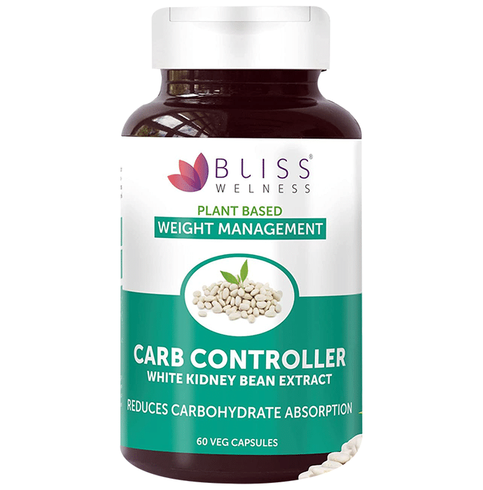 Bliss Welness Carb Controller White Kidney Bean Extract Vegetarian Capsule