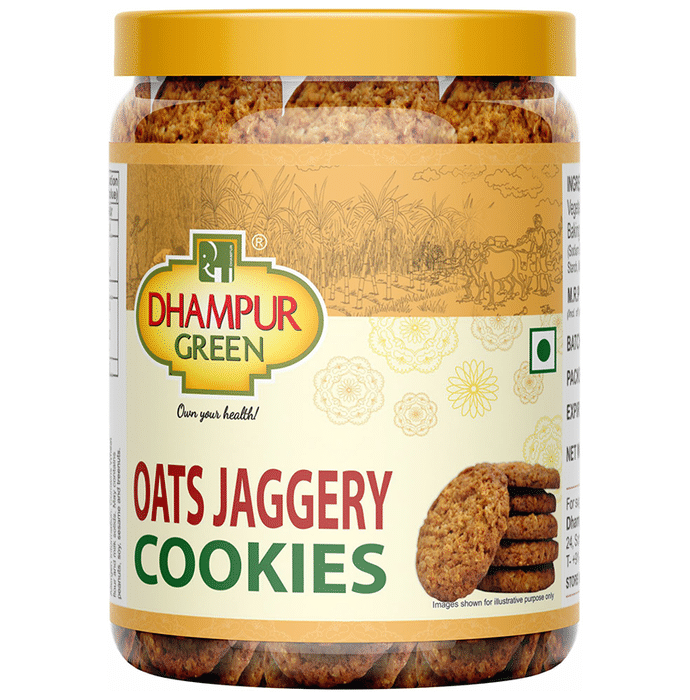 Dhampur Green Oats Jaggery Cookie