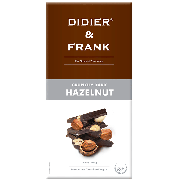 Didier & Frank Crunchy Dark Hazelnut Chocolate (100gm Each)