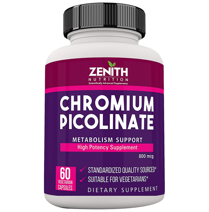 Zenith Nutrition Chromium Picolinate 800mcg Capsule