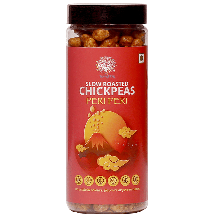 Sprightly Slow Roasted Chickpeas (180gm Each) Peri Peri