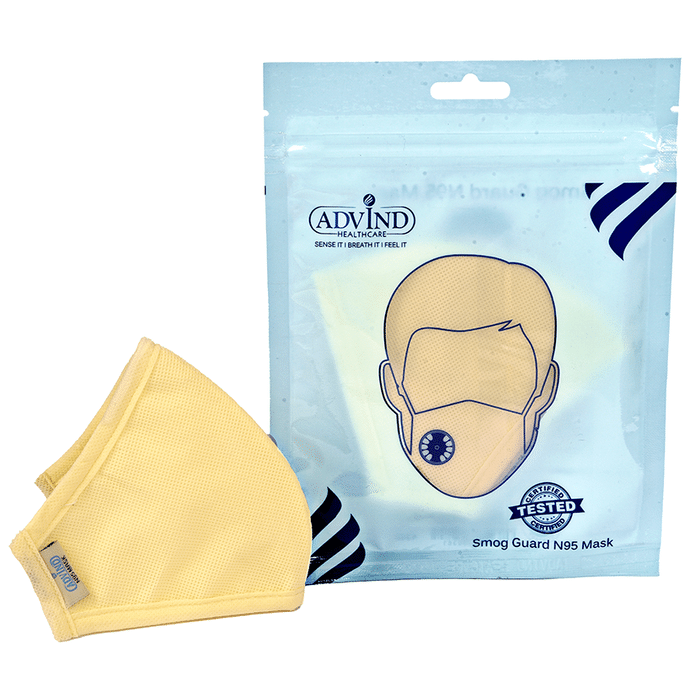 Advind Healthcare Smog Guard N95 Kids Mask without Valve XS 3-5 Years Beige