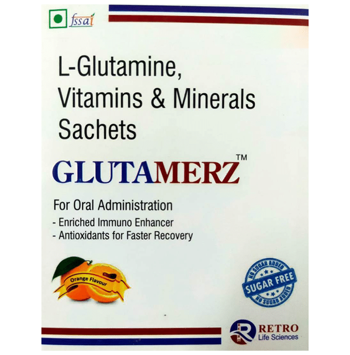 Glutamerz Sachet Orange Sugar Free