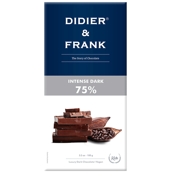 Didier & Frank Intense Dark 75% Chocolate (100gm Each)