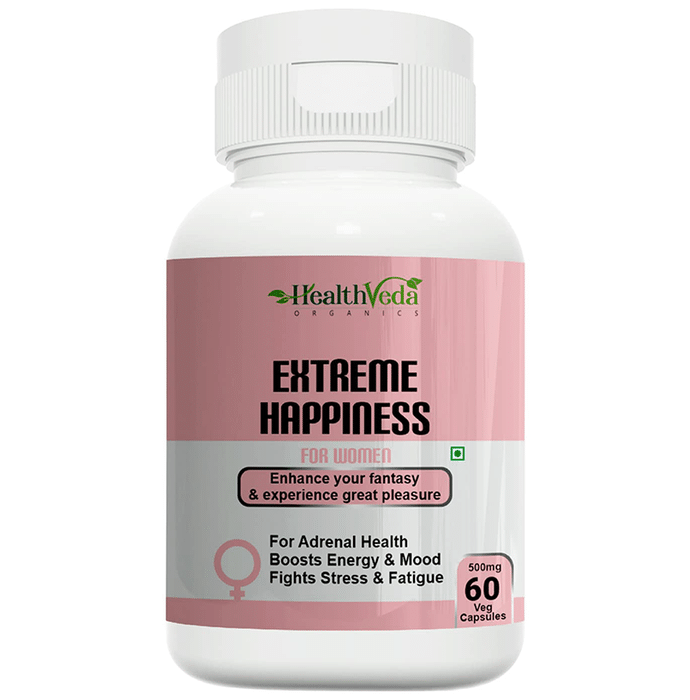 Health Veda Organics Extreme Happiness Veg Capsules